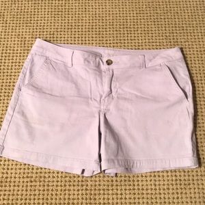 Lavender twill shorts